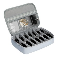 Bellzacasa Travel Sunglasses Organizer Case, Eyeglasses Storage Holder Box wi...