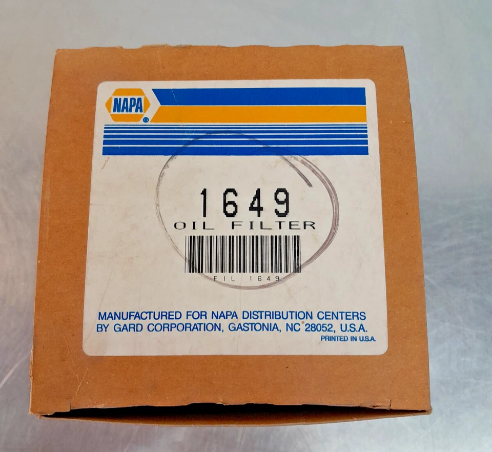 Filtro de aceite NAPA 1649, referencia cruzada WIX 51649 se adapta a muchos tractores, camiones Foto 3 de 4