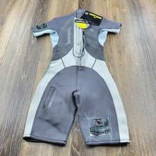 Sea Doo Wetsuit Womens 9/10 Stallion Sea-Doo Jet Ski Gray 4 Way Flex Riding NWT