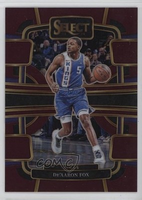 2023-24 Panini Select Concourse Maroon Prizm /175 De'Aaron Fox #49 9o3