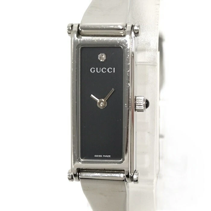 Gucci Qz Ss cadran noir 1500L occasion