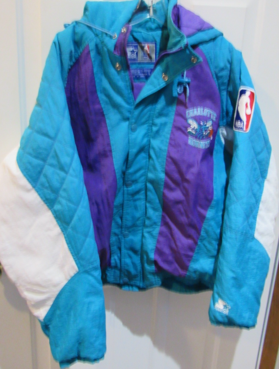 Vintage 1990's Charlotte Hornets Starter Jacket Size men's Large