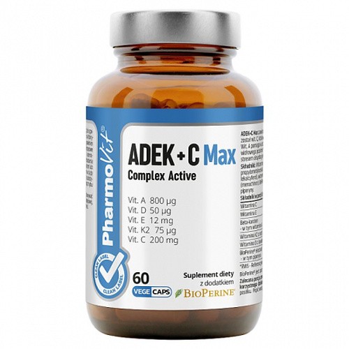 Pharmovit Adek+c Max Complex Active 60 Vcaps - Image 3