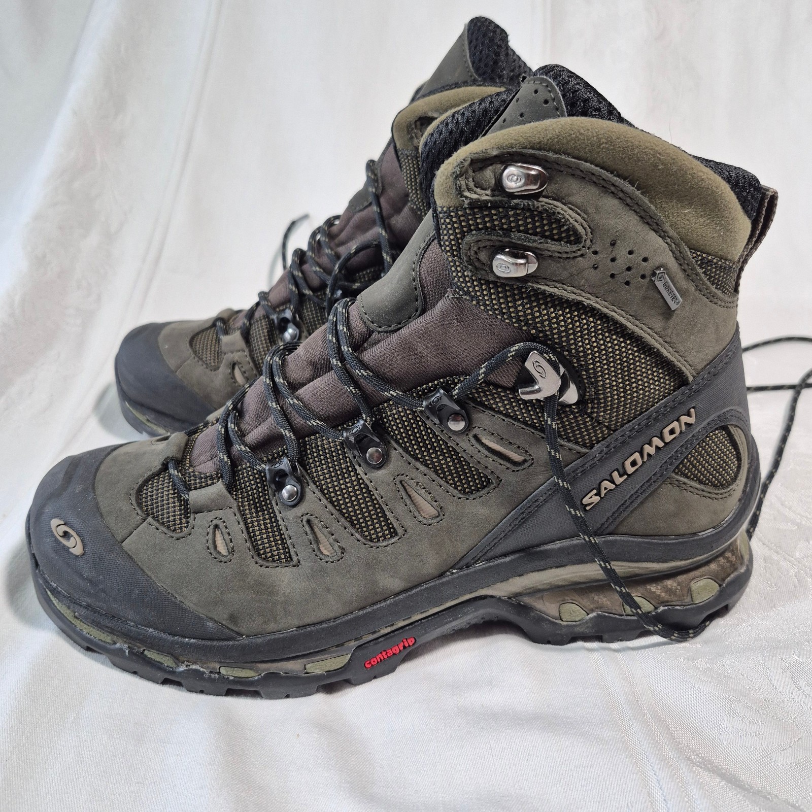 Salomon Quest 4D GTX scarpe da trekking zaino GORE TEX uomo US 9 VERDE