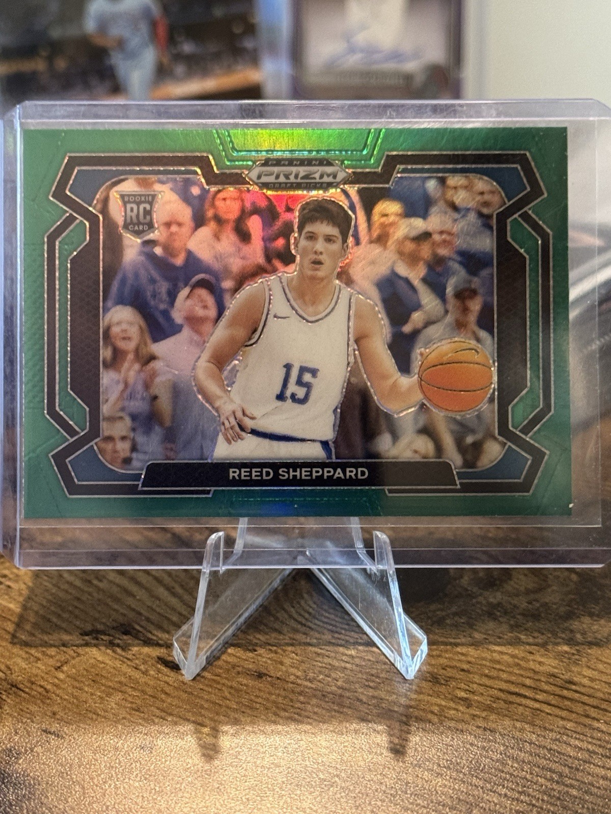 2024 Prizm Basketball Draft Reed Sheppard RC #21 Variation Green Prizm Kentucky