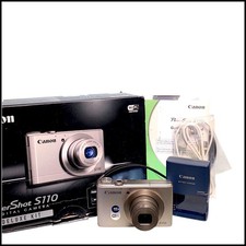 Canon PowerShot S110 12.1MP Digital Camera Silver CIB MINT