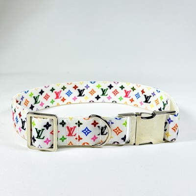 Colorful Design Dog Collar Size M Fits S Too, 1  Wide Excellent Quality 