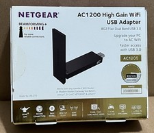 NETGEAR AC1200 WiFi USB Adapter A6210 Dual-Band USB 3.0 802.11ac 1200Mbps Nos