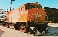 Railroad Postcard Vintage 1974 Steam Train Providence & Worcester 2001. N