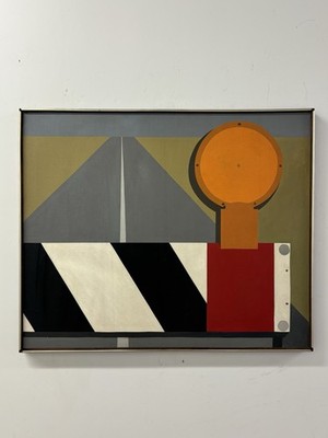 Pop Art  Mid Century Modern Painting Circa 1960s