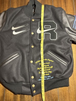 Nike x Gv Gallery Raspberry Hills Black Varsity Jacket - XS - ALL