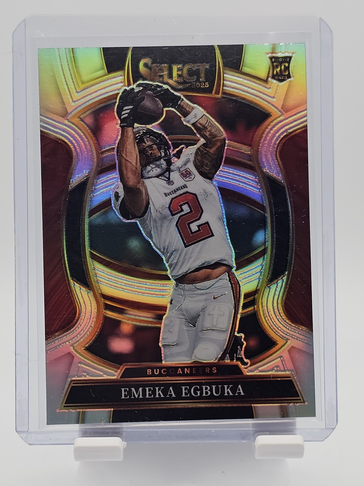 EMEKA EGBUKA 2025 SELECT CONCOURSE SILVER PRIZM ROOKIE #37 BUCCANEERS RC Q0154