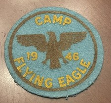 1946 Camp Flying Eagle Felt Patch Sunny Land Council Calusa 219 BSA Florida 