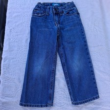 Old Navy Boys Jeans Denim Medium Wash Adjustable Waist Straight Size Five