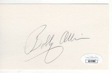 Bobby Allison Signed Autographed Index Card NASCAR Legend JSA AX25580