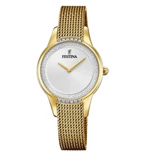 Watch FESTINA Mademoiselle Steel Swarovski Crystals Golden F20495/1