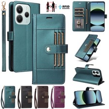 For Xiaomi 14T 13 Redmi Note 14 13 Pro Plus Case Wallet Leather Shockproof Cover