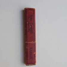 Karnak Straight Razor Box St. Louis MO Collectible Vintage Red