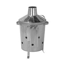 15 Litre 15L Small Garden Galvanised Metal Incinerator Fire Burning Bin for... 