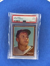 1962 TOPPS #200 MICKEY MANTLE PSA 2
