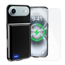 7000mAh Battery Case cover w/ Tempered Glass for iPhone 17 Air (6.6 inch)