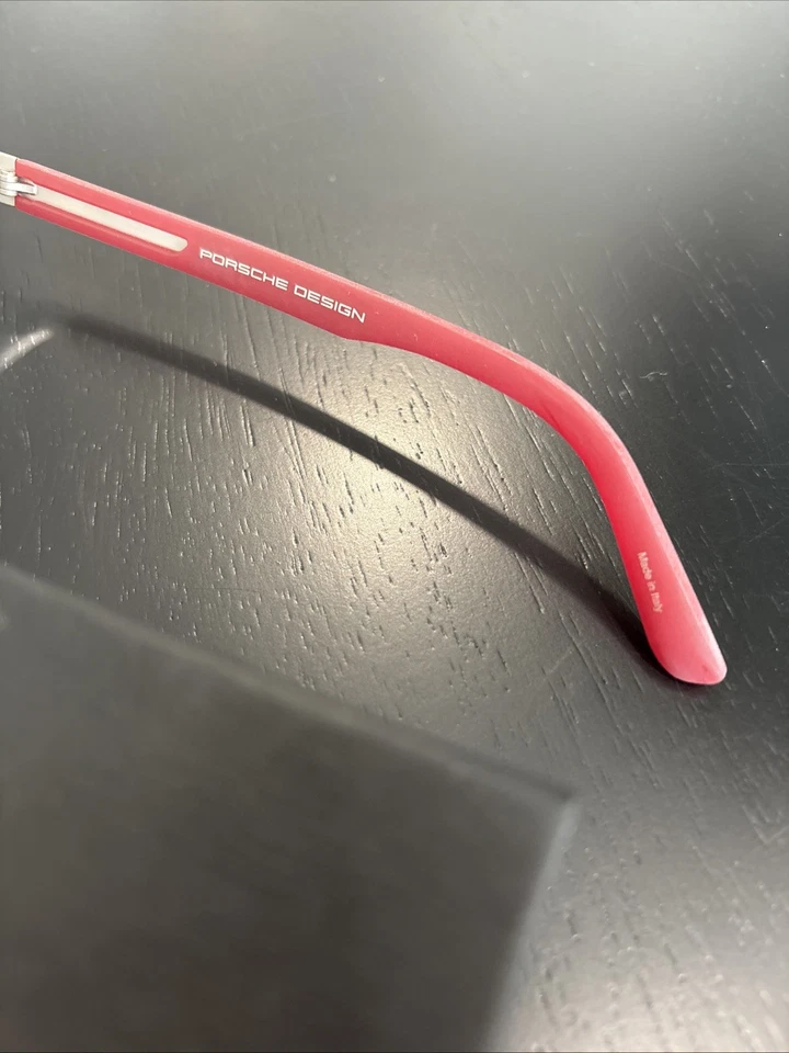 Новая мужская оправа для очков PPORSCHE DESIGN P 8230 P8230 B 57 мм серебристая/красная Италия. - Изображение 3 из 3