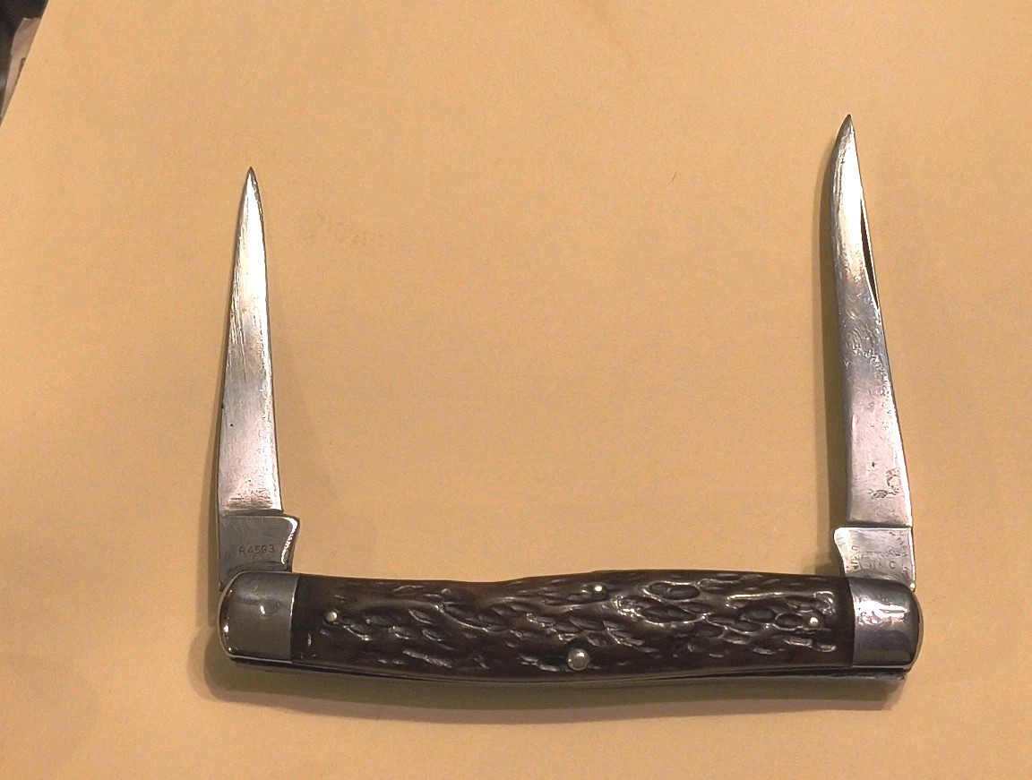 Vintage 1920s-1930's Remington R4593 Bone Muskrat Pocket Knife