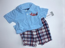 Carter's Boys 2-Piece Short Sleeve Crab Pocket Tee and Shorts Set Size 9m NWT