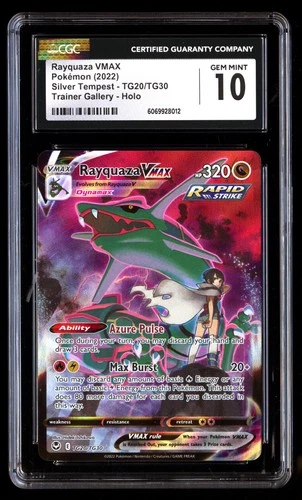 CGC 10 Rayquaza Vmax TG20/TG30 Pok�mon Silver Tempest 2022 English