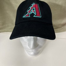 '47 Brand Men's Arizona Diamondbacks Slideback Hat Black OSFA Embroidered Logo M