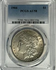 1904 MORGAN DOLLAR PCGS AU 58