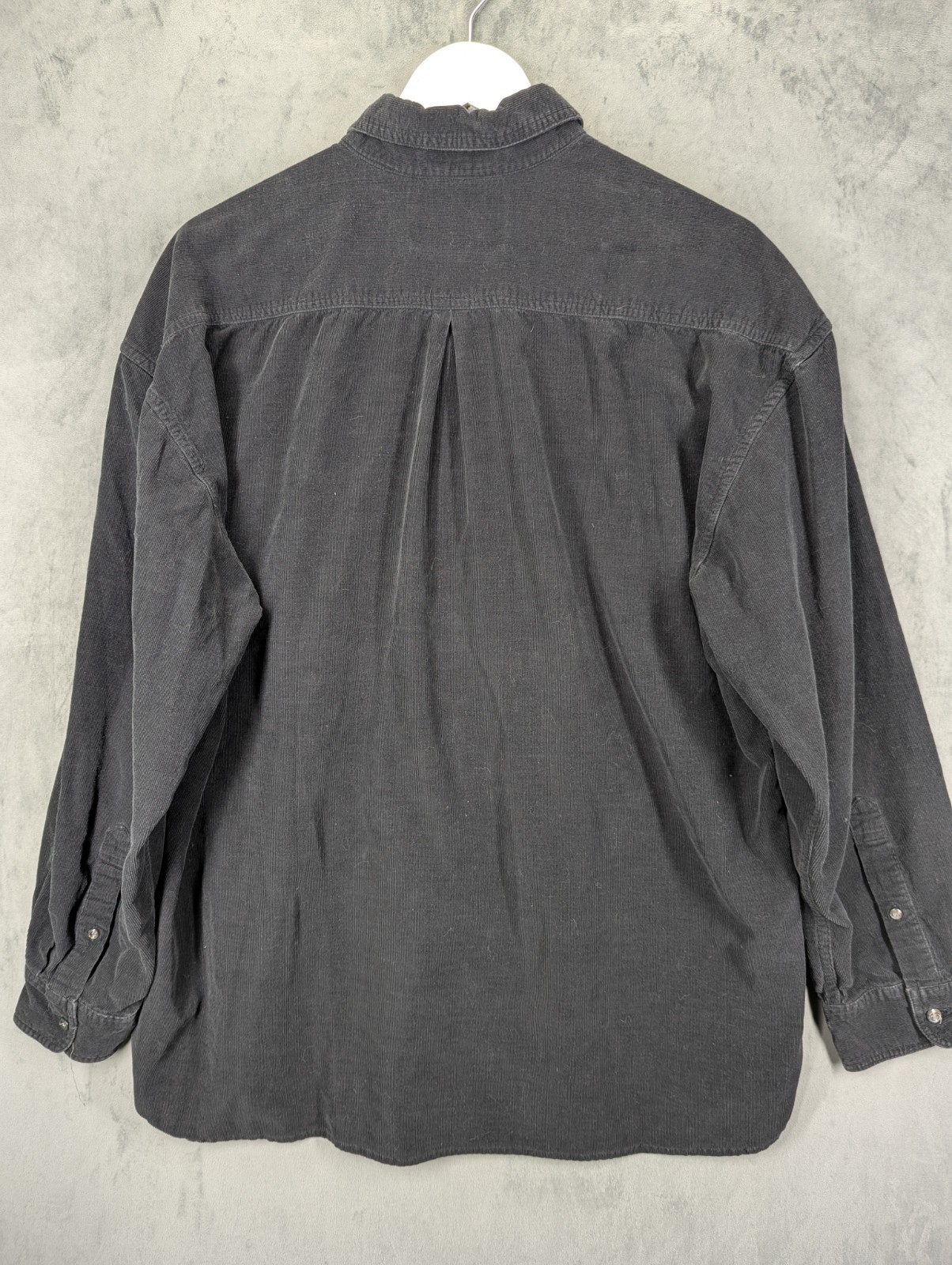 Croft & Barrow Men's Corduroy Shirt Size Large Oversized USA Fit Missing Buttons image 6