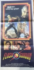 Flash Gordon Day Bill Poster Signed By Actor Sam Jones