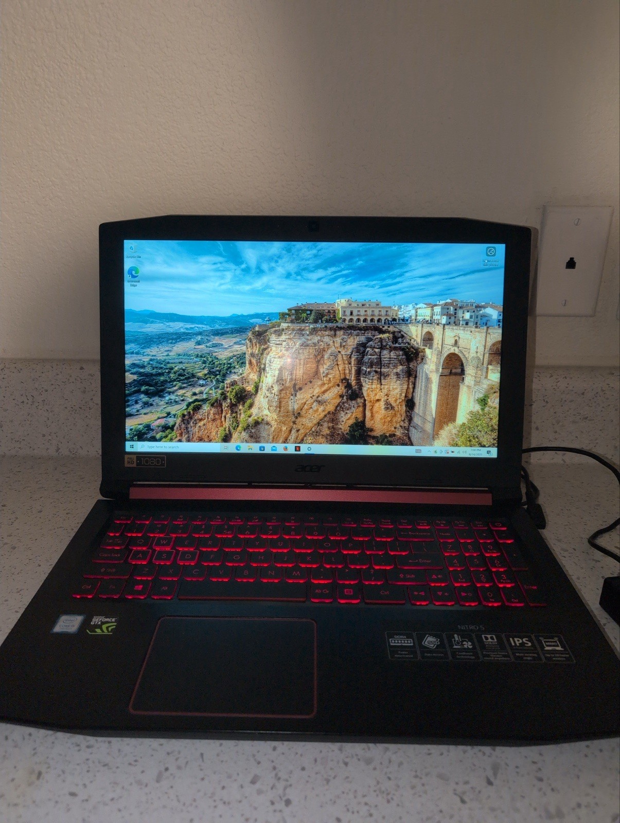 Acer Nitro 5 AN515-51 Gaming Laptop with GTX 1050 Ti 4GB 16GB RAM 256GB SSD 1080p Display-image