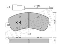 Metelli Bremsbelagsatz, Scheibenbremse 22-0680-0 FüR Ford