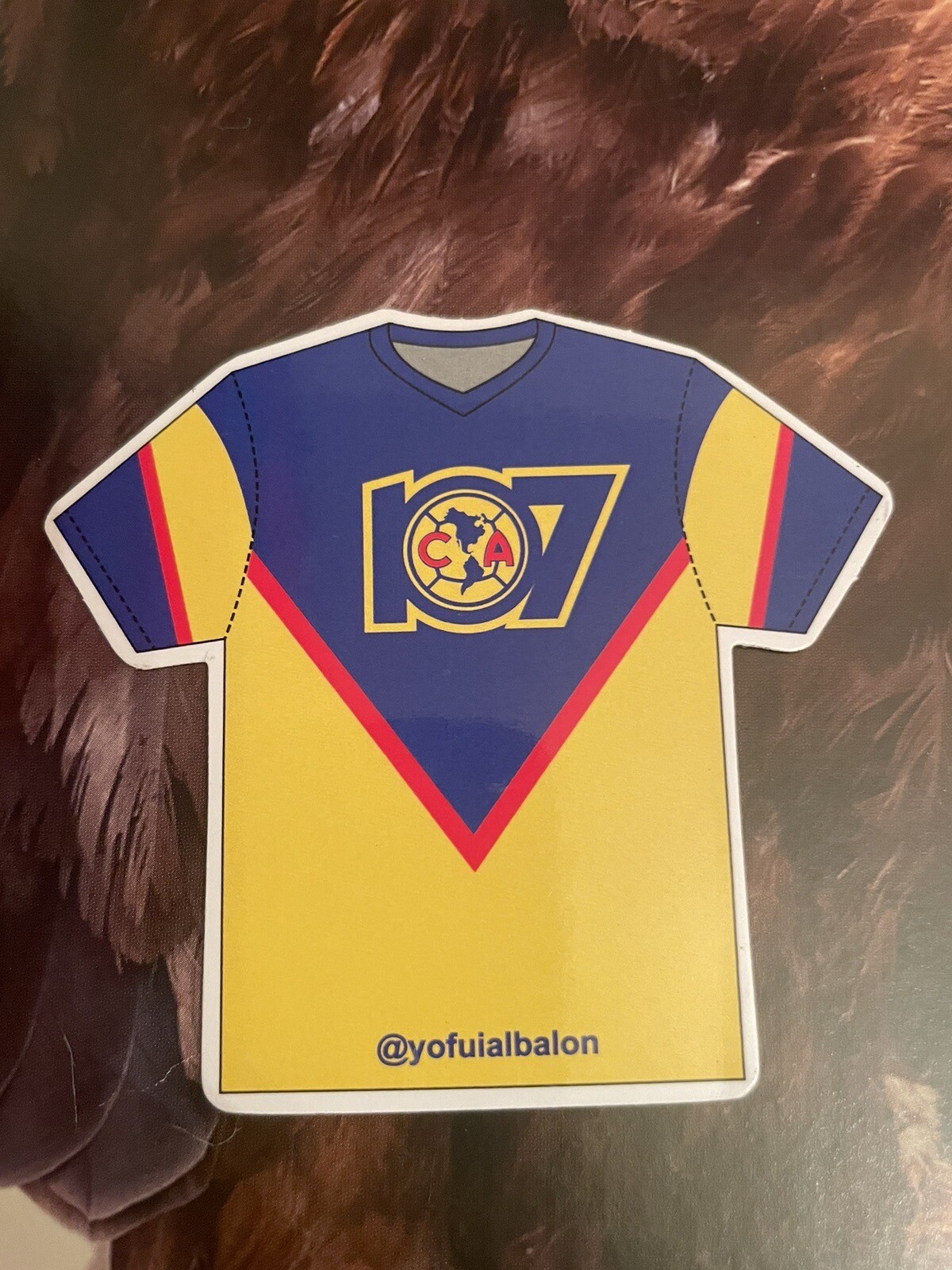 Club America Souvenir Jersey Magnet Campeon Magneto Camisa 107 Futbol Liga MX