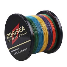 Línea de pesca trenzada multicolor Dorisea Power Line Dynema 500M Pro 6 lb ~ 500 lb