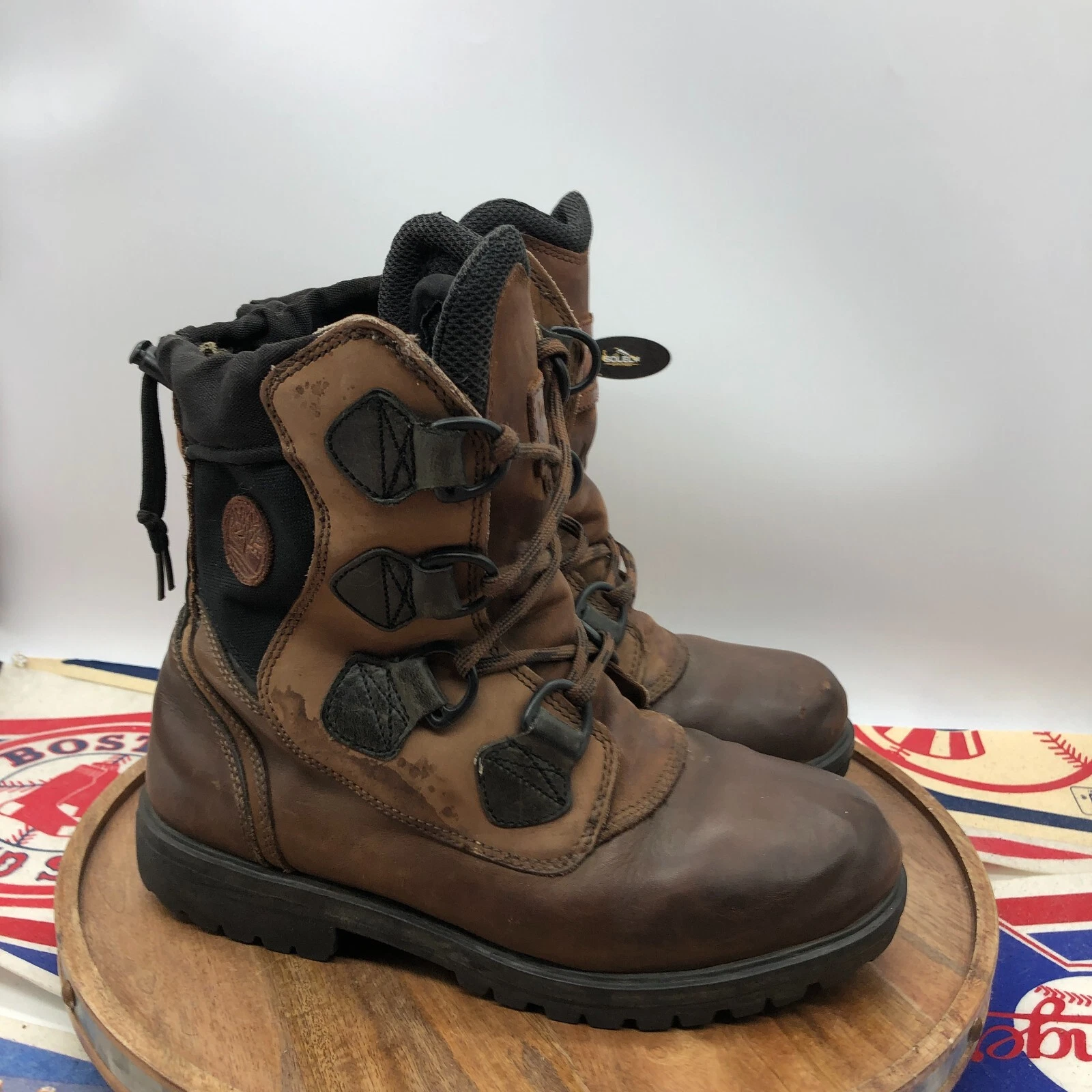 Timberland Men’s Waterproof Leather Fur Lined Insulated Snow Boots Size 10 77012