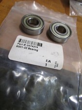 6001 ZZ 12mm Bore x 28mm OD x 8mm W Single Row Radial Ball Bearing QTY 2