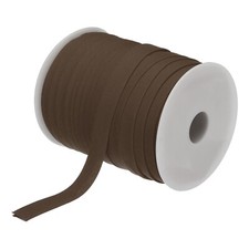1/2 Inch Double Fold Bias Tape Continuous Bulk Bias Tape Brown 55 Yards