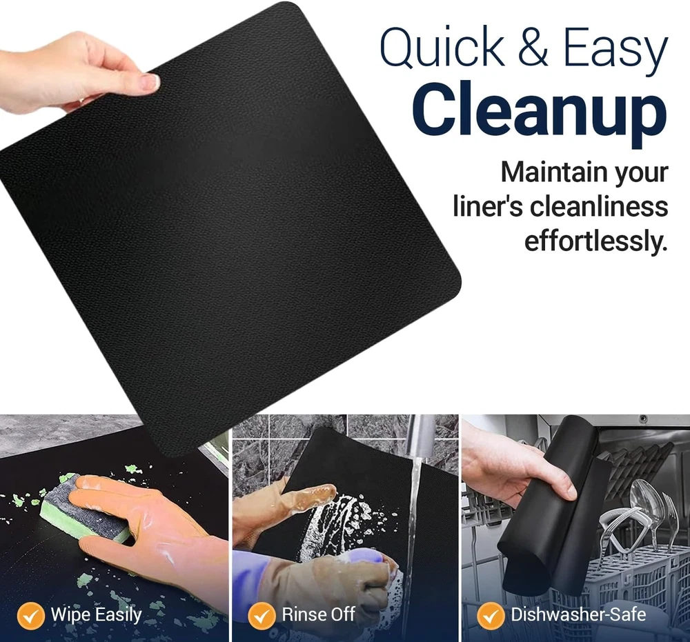 **Reusable Non-Stick Air Fryer Oven Liners 4-Pack Heat Resistant**  