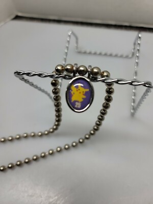 Vintage Pokemon 1995 1996 1998 Silver Ball Chain Pendant Necklace