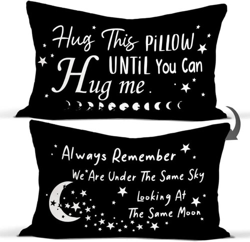 Hug Me Moon Pillow Covers Girlfriend Boyfriend Remember Me Gifts Decorative New - Picture 2 of 11