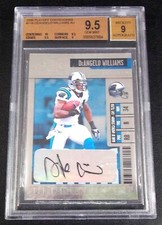 BGS 9.5 Rc Deangelo Williams Auto 2006 Contenders #118 Rookie Signed Autograph 9