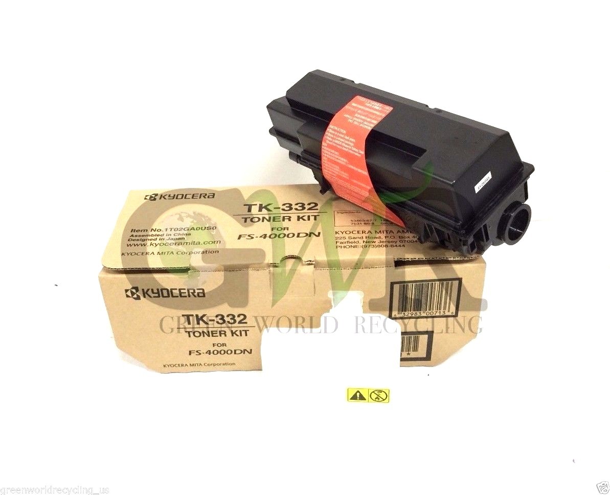 【新品】Kyocera TK-332トナー FS-4000DN ブラック Brand New OEM Kyocera TK-332 Black Toner Cartridge For FS-4000DN