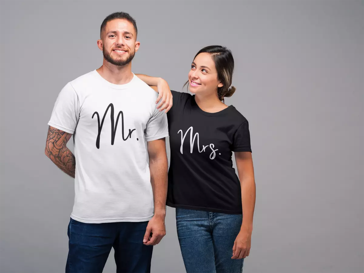 hubby wife t shirts