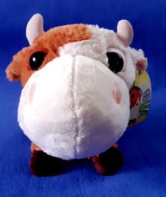big headz kuscheltier tcc global kuh plüschtier stofftier ca. 18 cm