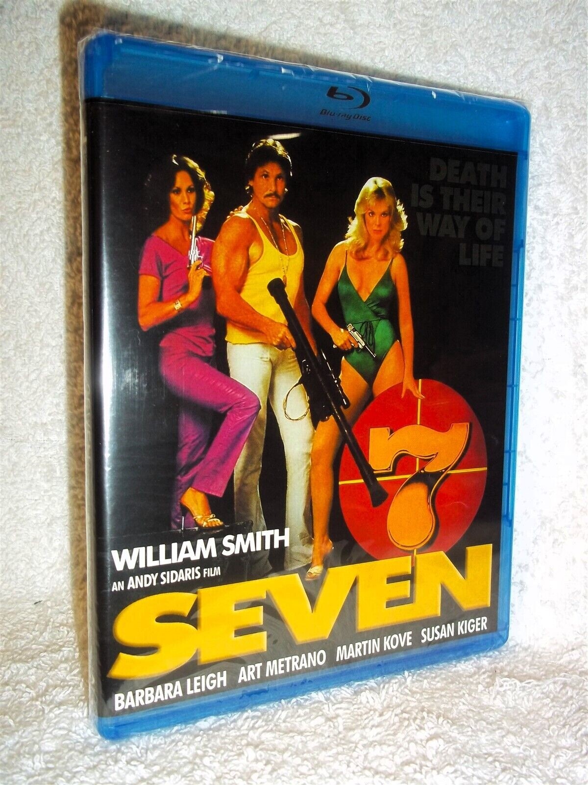 Seven (Blu-ray, 2018) NEW‎ Smith William Barbara Leigh Andy Sidaris babes guns