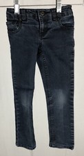 Crazy 8 Girls SKINNY Blue Denim Jeans Size 5 Stretch Adjustable Waist Strap