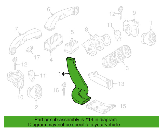 Mercedes Benz Genuine CLS53 AMG CLS450 2019-2023 Right Lower Duct  